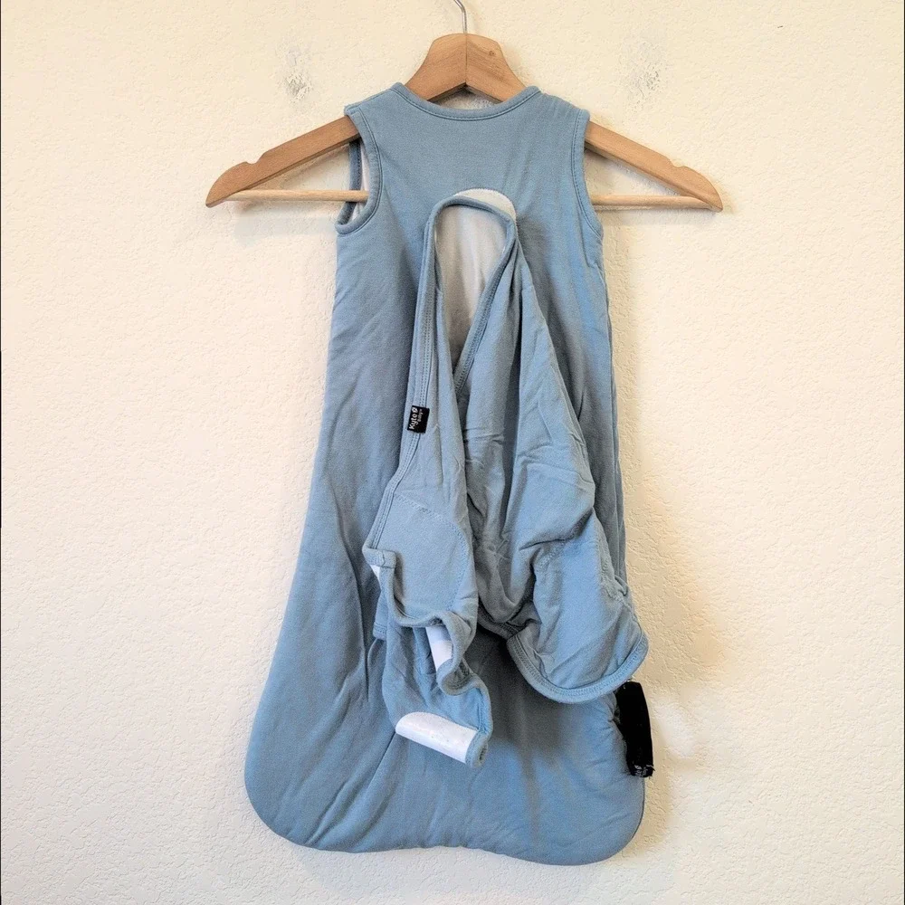 Kyte Baby Bamboo Sleep Sack 1.0 TOG XS Slate Blue Sleeveless Wearable Blanket